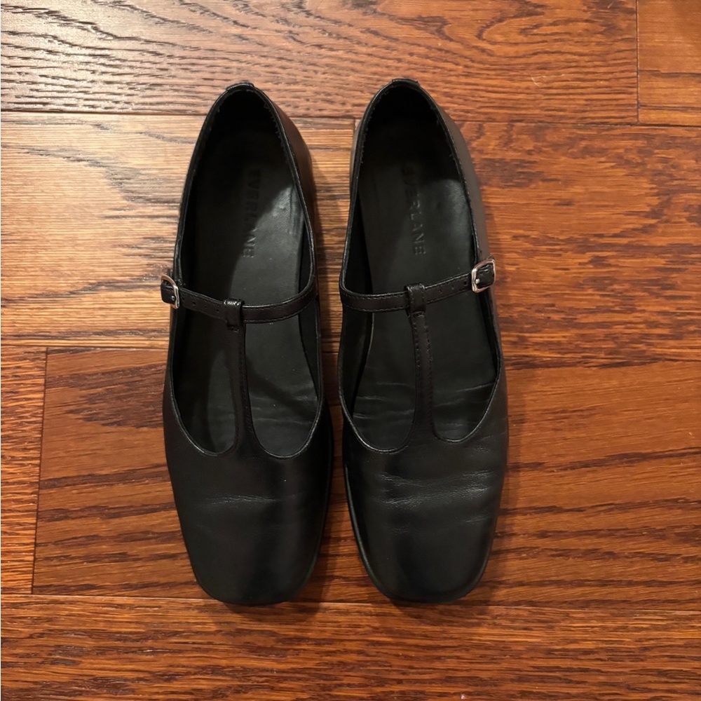 Everlane Leather T-strap Flats